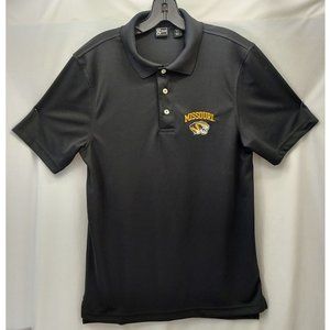 Missouri Mizzou Tigers Logo Black Polo Shirt -H1